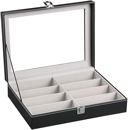 Caja de Gafas, Estuche para Gafas Diseño de tapa transparente ...