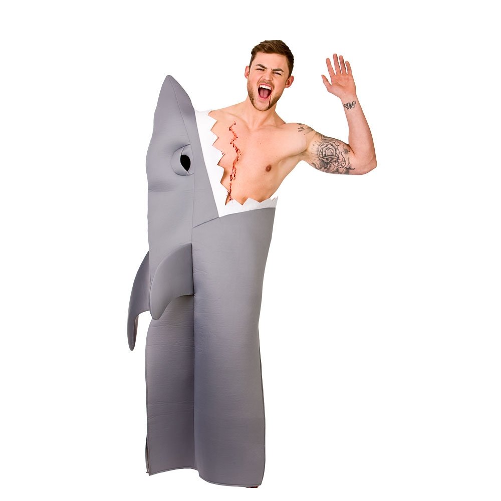 Wicked Costumes Adult Funny Shark Fancy Dress Costume - One Size