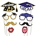 Graduation Photo Props Glitter Graduation Phtoto Booth Props 2020 Party Decorations Pack of 21