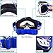 Ubelly Motorcycle Motocross Goggles ATV Racing Goggles Dirt Bike Tactical Riding Motorbike Goggle Glasses, Bendable Windproof Dustproof Scratch Resistant Protective Safety Glasses (Blue)