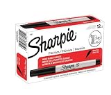 Sharpie Permanent Markers, Ultra-Fine Point, Black, 24-Count