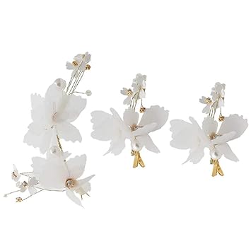 Amazon Com Frcolor White Butterfly Hair Clips Hair Jewelries For
