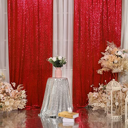 Poise3ehome Sequin Backdrop Curtain