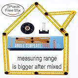 Leeken Template Tool, Multi-Angle Measuring Ruler metal knobs and metal bolts 2pack