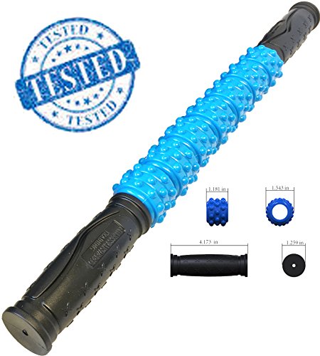 The Muscle Stick Elite Hard Massage Roller - Blue