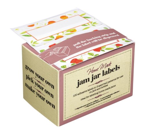 Home Made Adhesive Jam Jar Labels, Red/White, Pack of 100