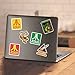 Popfunk Atari Classic Video Games Collectible Stickers with Centipede, Missle Command and Crystal Castles