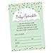 Adelagnes Birsppy AealifesBaby Sprinkle/Baby Shower Invitation, Set of 20 Fill in The Blank Invitations - Invites for Boy Girl Shower, Siblings, Second Kid