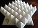 Professional Acoustics Foam White 12 Pack of (12x12x2)inch Acoustical Pyramid Foam Panel for Soundproofing Studio & Home Theater