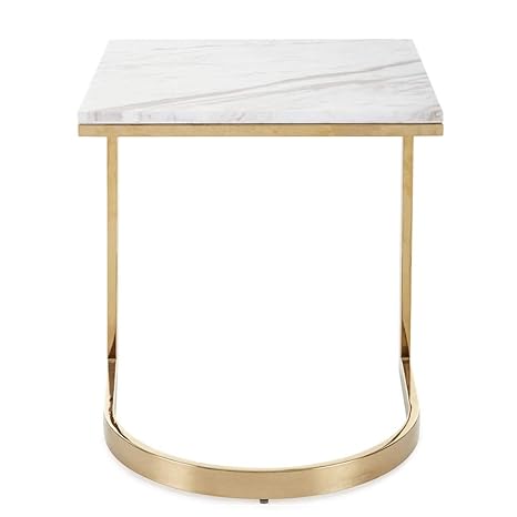 Amazon Com Marble Countertops Square Side Table Nightstand