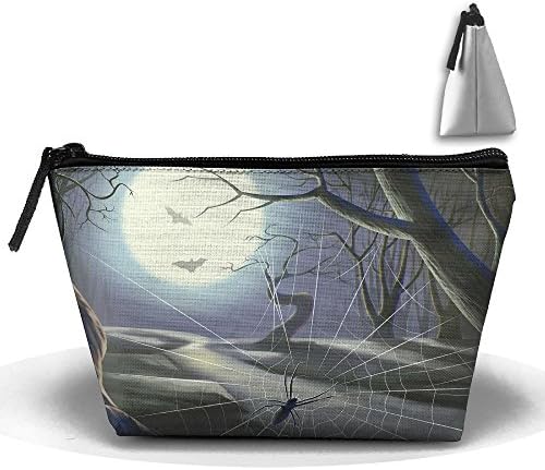 Storage Portable Bag Cosmetic Pouch Spider Web Large Capacity Make Up Purse Medicine Trapezoid Toiletry Bags