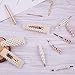 SIQUK 16 Pcs Pearl Hair Clips Large Gold Hair Pin Pearls Bobby Pins with Letter Word Hair Barrettes for Women and Girls