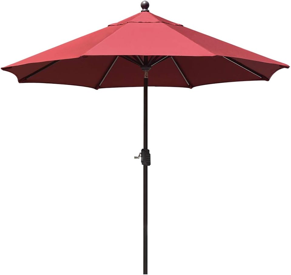 Amazon Com Eliteshade Sunbrella 9ft Market Umbrella Patio Outdoor Table Umbrella With Ventilation And 5 Years Non Fading Top Burgundy Garden Outdoor