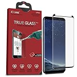 iCarez [Full Coverage Black Glass ] Screen Protector for Samsung Galaxy S8 Plus (Case Friendly) Highest Quality Easy Install [ 2-Pack 0.33MM 9H 2.5D] with Lifetime Replacement Warranty