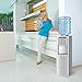 Honeywell HWB1033S2 Top Loading Dispenser-3 Temperature Settings-Hot, Cold & Room Water Cooler with Cabinet, Holds 3 or 5 Gallon Bottles, Innovative Slim Design, 41-Inch, Silver