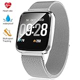 Fitness Tracker - Activity Tracker with Step Counter - Waterproof SmartWatch with Heart Rate Monitor - Fit Watch Sleep Monitor Step Counter for Android & iPhone