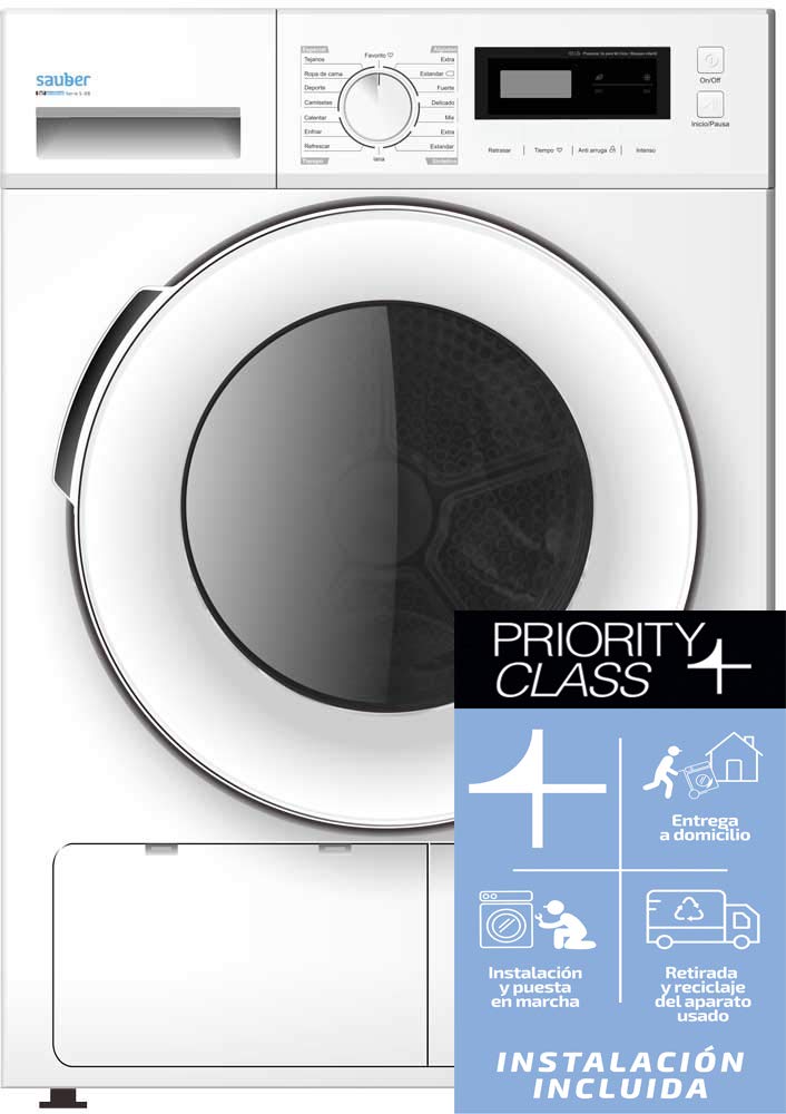Sauber-Secadora-de-Bomba-de-Calor-SERIE-5-81B-8-kg-Eficiencia-energetica-A-INSTALACION-INCLUIDA