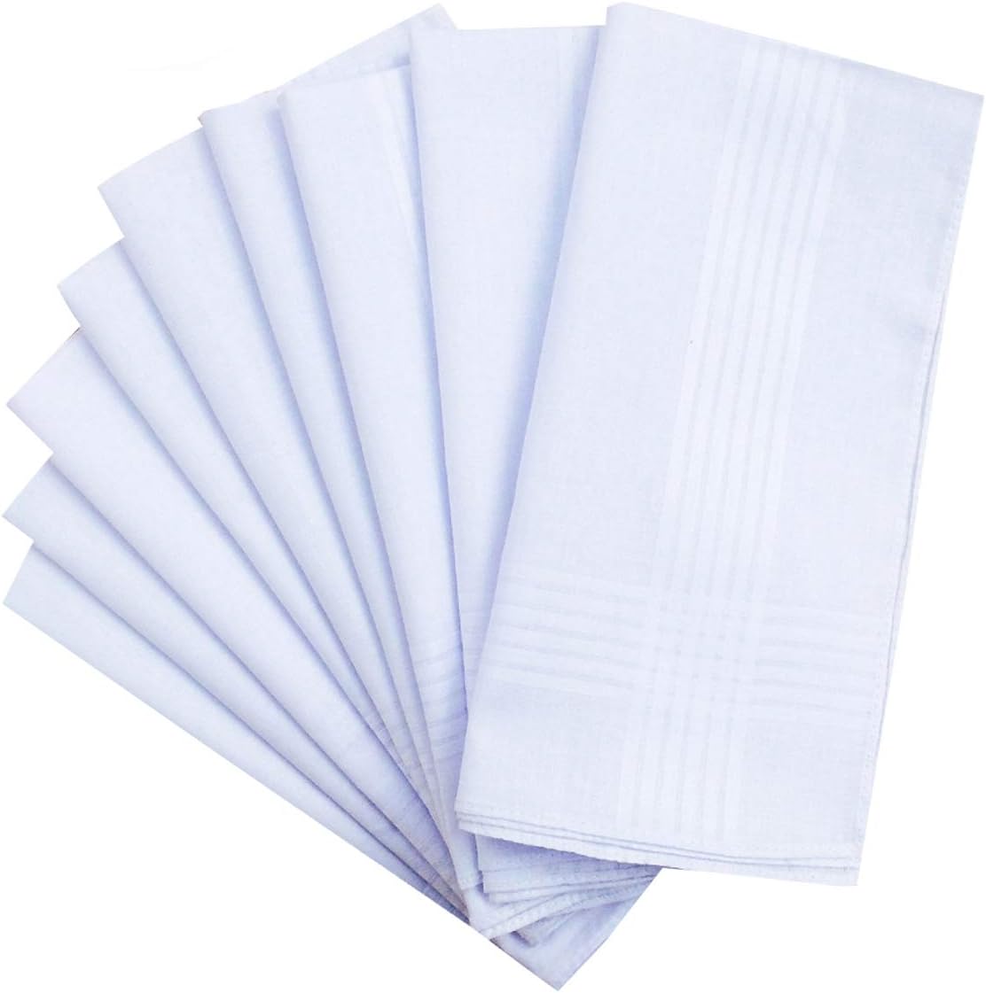 Pure Cotton Solid Fashion Men's Handkerchiefs Hanky Hankie