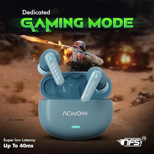 ACwO Dwots 727 ANC TWS Earbuds with 25Db Pure Audio Real ANC, 42Hrs Playtime, NFS Gaming Mode, Sonic Shield Quad Mics Enc, Instant Auto Connect,Hyper Boost - in Ear 4