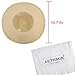 LETHMIK Summer Beach Straw Hat Womens Wide Brim Floppy Packable Sun Hat Beige