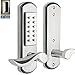 Hangcheng Left Handed Door Combination Code Door Lock with Accent Lever Safety Keypad Lockset for Door-Not Deadbolt(Only for The Door Opens Inward & Need to Drill Additional 4 Holes)
