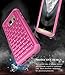 Galaxy S7 Case, Style4U Studded Rhinestone Crystal Bling Hybrid Armor Case Cover for Samsung Galaxy S7 with 1 Style4U Stylus [Hot Pink/Hot Pink]