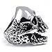 ELFASIO Men Skull Ring Vintage Gothic Biker Stainless Steel Jewelry Size 12