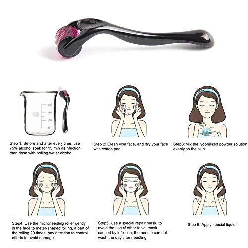 image for Lesnic 0.5mm Micro 540 Needles Derma Scars Roller Facial & Body Skin C