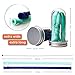 Collapsible Silicone Straws - Portable Reusable Straw with Case - Foldable Straws Dishwasher Safe - Wide Drinking Smoothie Straws Reusable - 2 Carrying Case - 2 Cleaner Brush