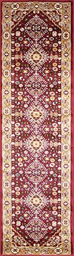 KILIM 4G-OUCH-128H Boho Bohemian Burgundy Kerman Vintage Style K605 Area Rug Clearance Soft and Durable Pile. Size Option, 2'X7' HALLWAY RUNNER
