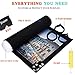 Puzzle Roll Up Mat, Tunery Puzzle Storage, Jigsaw Puzzle Mat Rollup to 1500Piece Inflatable Tube, 3 Elastic Fasteners, Mini Pump, 46