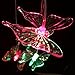 Mosteck Solar Wind Chime Outdoor Waterproof Solar Powered LED Changing Light Color Mobile Six Butterfly Wind Chimes for Home,Party,Festival Decor,Valentines Gift,Night Garden Decoration (Butterfly)