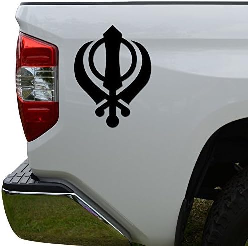 Hiweike Khanda Sikh Silkhism Vinyl Decal Laptop Car Truck Bumper Window Sticker