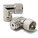 Ancable UHF PL-259 Male to UHF PL-259 Female L Shape Right Angle 90 Degree RF Coaxial Adapter Connector for CB Ham Radio Antenna Pack of 5