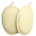 Kiloline Bath Shower Sponge Natural Ramie Fibers Pads Deep-Cleaning Relieve Itching Close Skin Exfoliating Scrubber Brush Great for Body face Cleaning Pack of 2