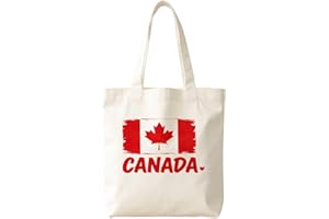 Reusable Tote Bags for Grocery Use-Patterns:Canada Flag,Maple Leaf,Sports(Golf, Hockey, Baseball)-Shopping Bags