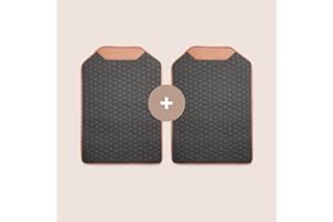 Owleys Kick Mat Back Seat Protector 2 pcs, Hexy - Car Back Seat Cover for Kids Feet - Waterproof & Sturdy Protector for Upholstery from Dirt, Mud, Scratches and Stain