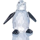 LONGWIN Crytal Cute Penguin Figurines of Glass Collectible Animal Figurines Desk Decoration Ornaments