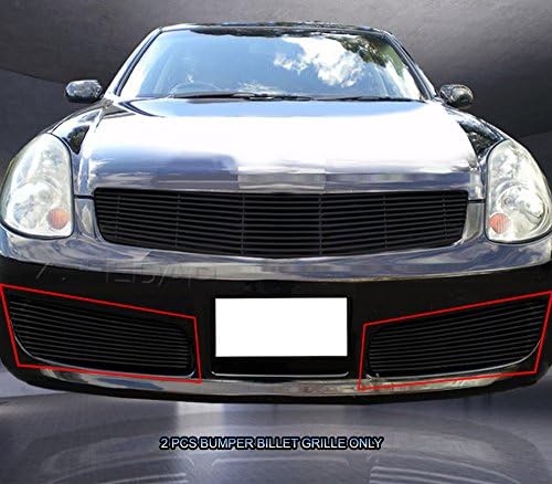 Fedar Lower Bumper Billet Grille Insert for 2003-2004 Infiniti G35 Sedan