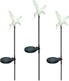 Solaration™ Black Pole Solar Garden Decor Hummingbird Stake Lights; 3 Packs in 1