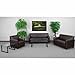 Flash Furniture HERCULES Diplomat Series Brown LeatherSoft Loveseat
