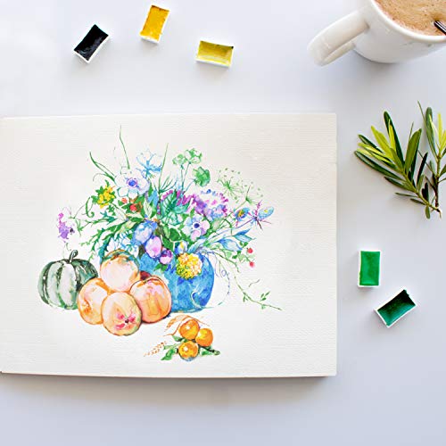 Watercolor Pad – 30 Sheets, 8.5 x 11 Inches, 300gsm, Cold Pressed Watercolor Paper Perfect for Blending and Layering - for Professionals and Students – MozArt Supplies - Thumbnail 6