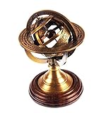 5" Nautical Brass Armillary Sphere World Globe