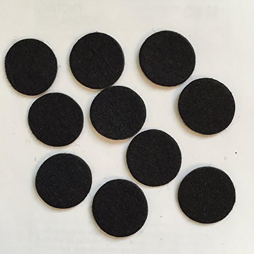 30mm Felt Applique Kits Black Padded Felt Round Shape Craft DIY Appliques Clothing Decoration Scrapbook 200Pcs