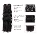 ABH AmazingBeauty 8A 3C and 4A Remy Human Kinkys Curl clip on for hair extensions 120g 22 Inch for Bantu Knotted, Twisted Out