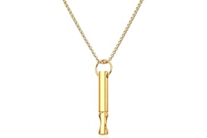 VICUSSE Stainless Steel Mindfulness Breathing Necklace, Anxiety Relief Fidget Pendant Tool Jewelry for Women & Men