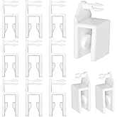 Shutter Clips for Vinyl Shutter Repair Parts Connectors-Cufflinks,12 Pack Shutter Rear Tilt Bar Connectors Replacement for Blinds Hunter Douglas/Eclipse, Window Shutter Repair Kit(1558 Rear Connector)