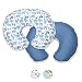 Boppy Premium Pillow Cover, Blue Zoo, Ultra-soft Microfiber Fabric in a fashionable two-sided design, Fits All Boppy Nursing Pillows and Positioners