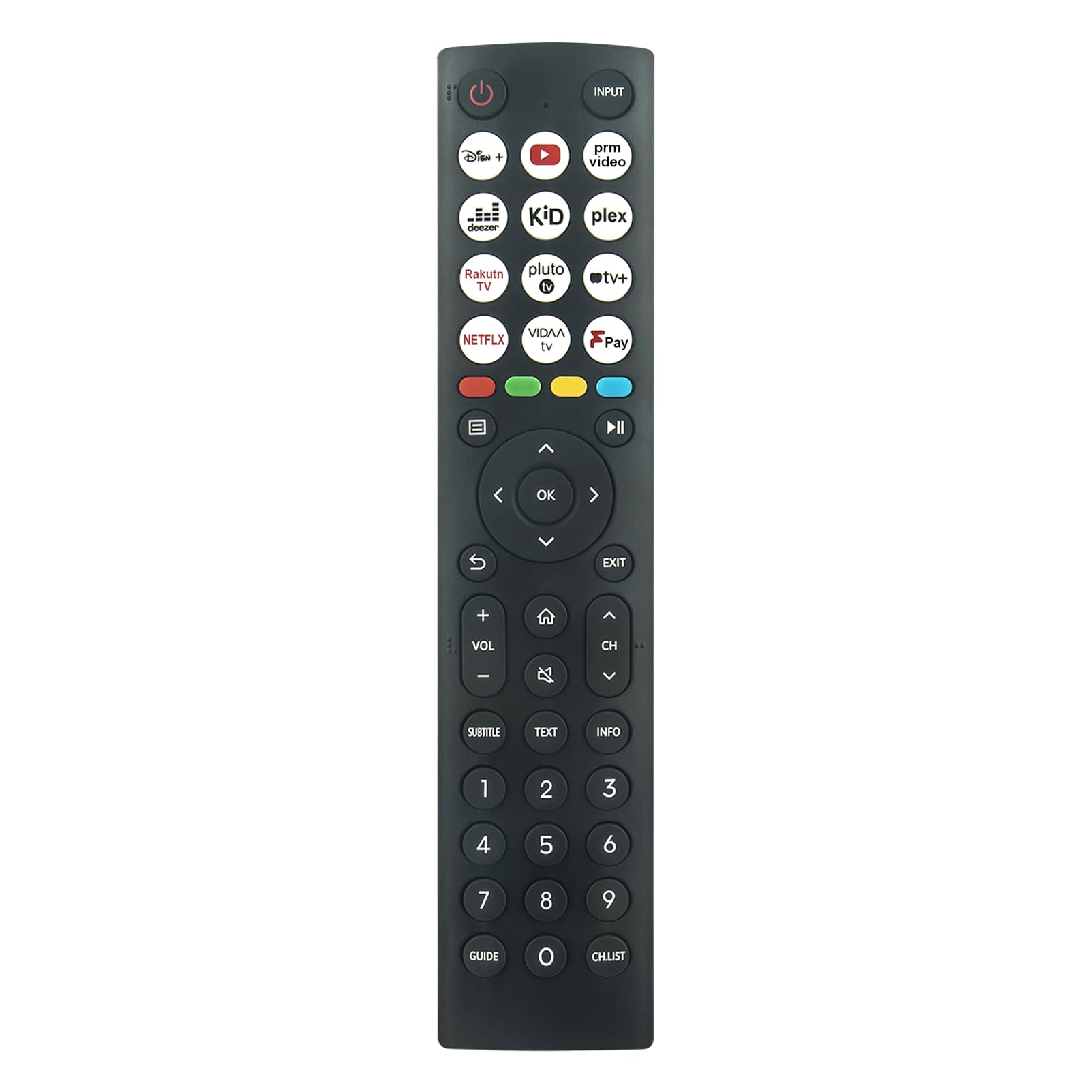 VINABTY EN2N36H 0011 Replacement Remote Control Compatible with Hisense TV ERF6B64H ERF3B86H 32A4KTUK 32A5KQTUK 32E4KTUK 40A4KTUK 40A5KQTUK 40E4KTUK 65U7HQTUK 55U7HQTUK 65A9H 55A85HTUK HT264041