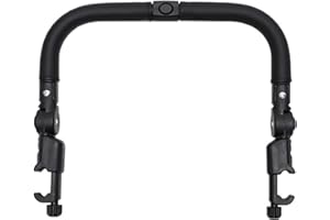 Stroller Bumper Replacement Handle Cross Bar Stroller Armrest Adjustable Handlebar Fits Most Strollers Comfortable Handle Gri